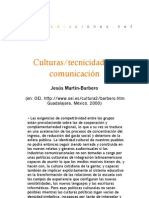 Culturas/tecnicidades/comunicación