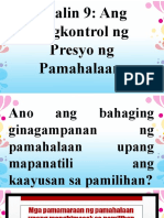 Yunit 2 Aralin 9 Ang Pagkontrol NG Presyo NG Pamahalaan Q2