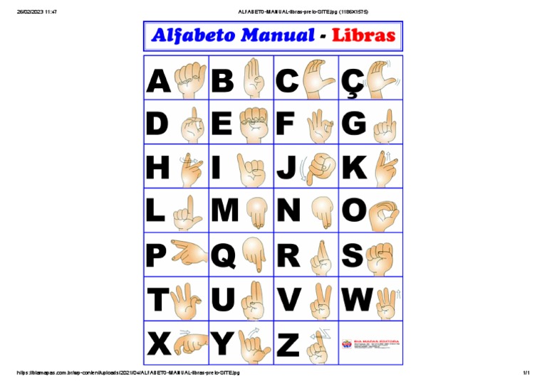 Alfabeto Manual Libras Preto Site Pdf
