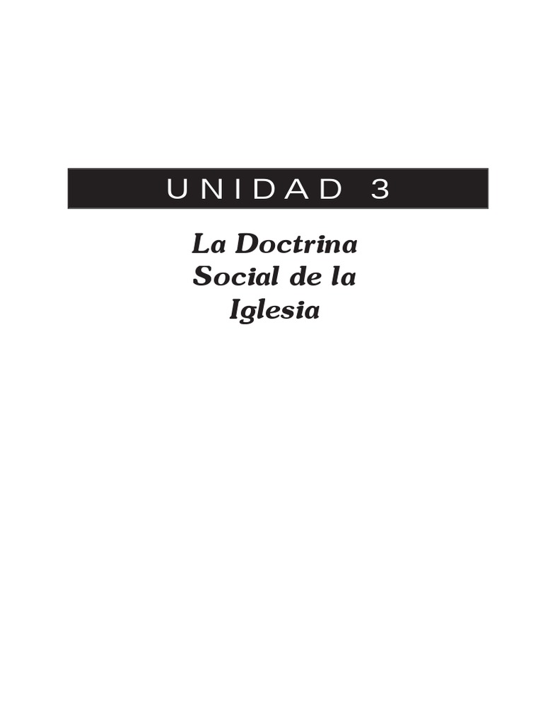 Fundamentos de la Doctrina Social Cristiana | PDF | Iglesia Católica ...