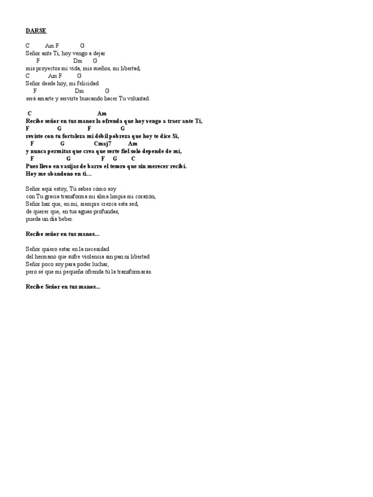 Letra de la canción 