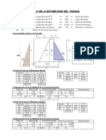 Cálculo de la estabilidad de un tanque de almacenamiento