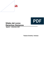 Sílabo Derechos Humanos 2021-2