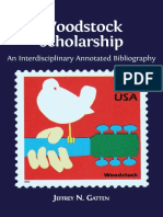 Woodstock Scholarship: An Interdisciplinary Annotated Bibliography
