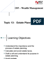 Topic 13 - Estate Planning