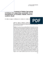 Productivity Assessment of Timber Harvesting Techniques For Supporting Sustainable Forest Management of Secondary Atlantic Forest in Southern Brazil