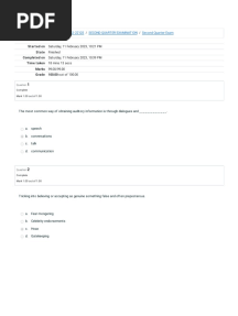 Second Quarter Exam - Attempt Review PDF