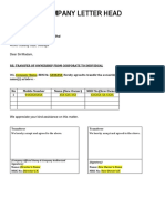 Transfer of Ownership - Sample