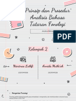 Kelompok 2 Prinsip Dan Prosedur Analisis Bahasa Tataran Fonologi PDF