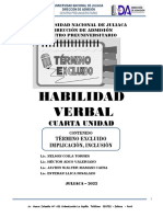 Cuarta Semana Habilidad Verbal Docente PDF