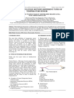 Comparative Analysis of Temperature Sensors