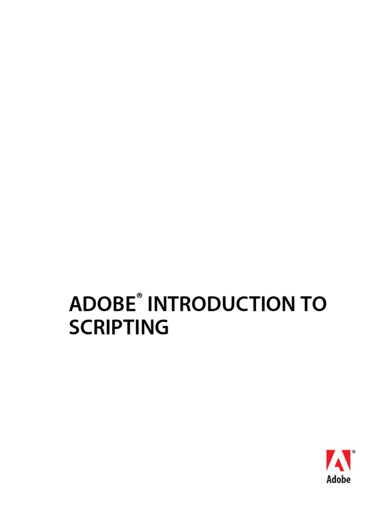 Adobe Intro To Scripting PDF | PDF | Scripting Language | Object ...