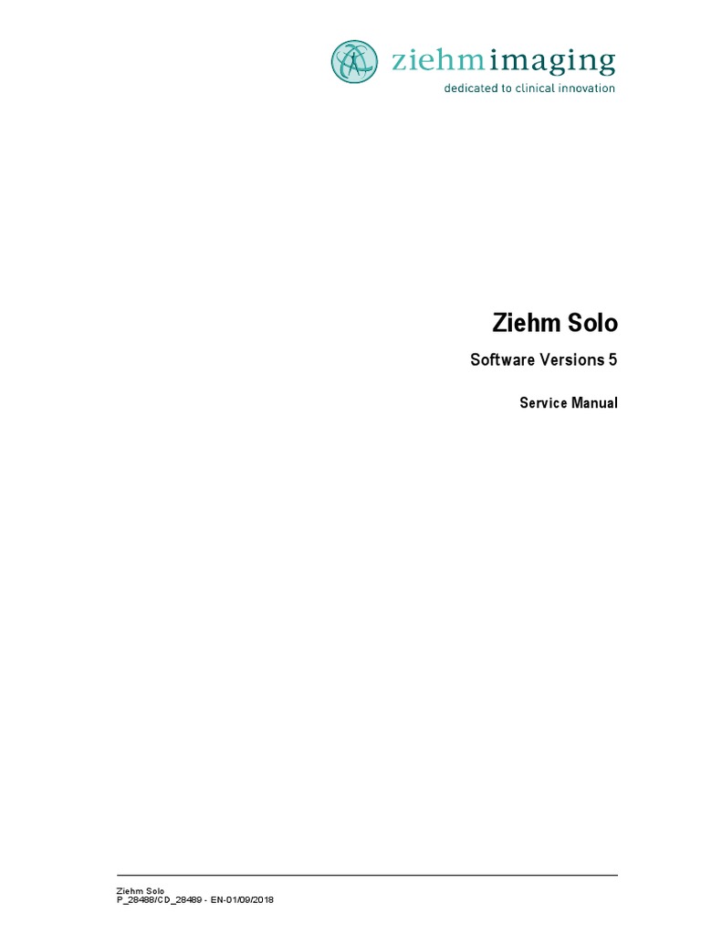 Ziehm C Arm Instruction Manual