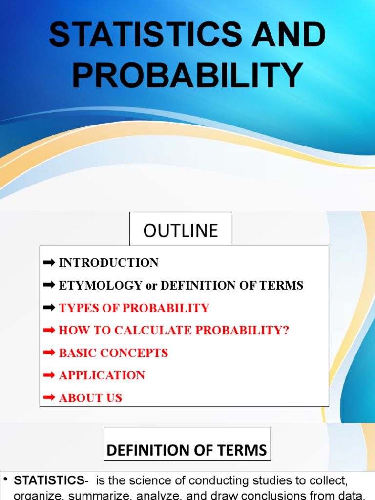 Statistics and Probability | PDF