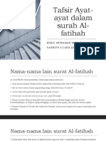 Tafsir Ayat-Ayat Dalam Surah Al-Fatihah Kel.2