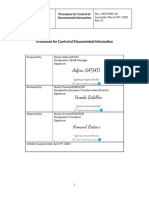 MGT PRO-10 Control of Documented Information Procedure