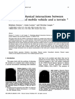 1993 Simulating Physical Interactions Between An Articulated Mobile Vehicle and A Terrain