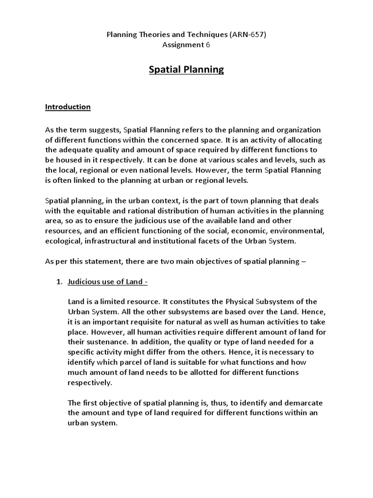 Understanding Spatial Planning Concepts | PDF | Art