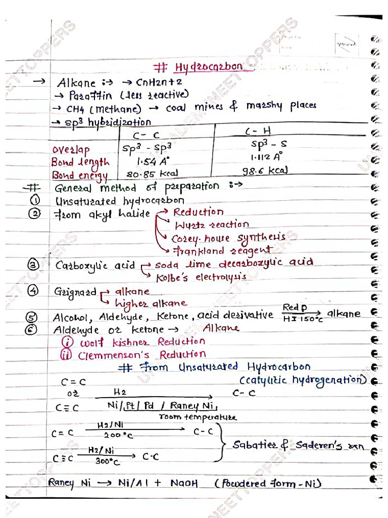 hydrocarbon-short-notes-pdf