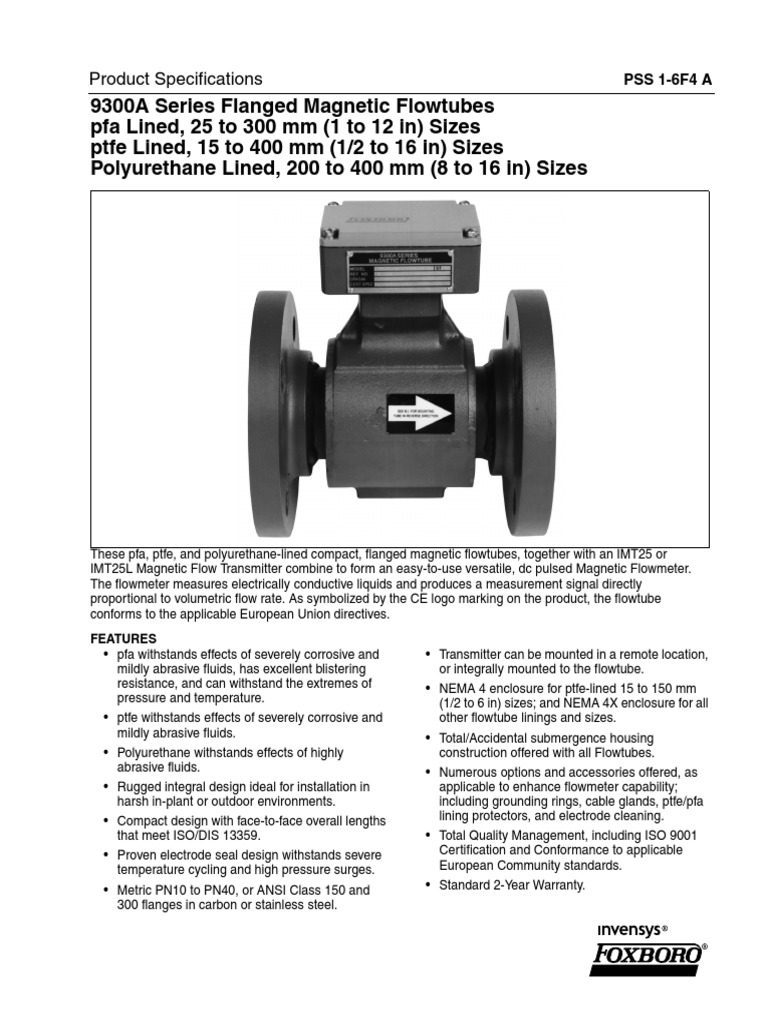 Pss 1-6f4a | PDF | Flow Measurement | Pipe (Fluid Conveyance)