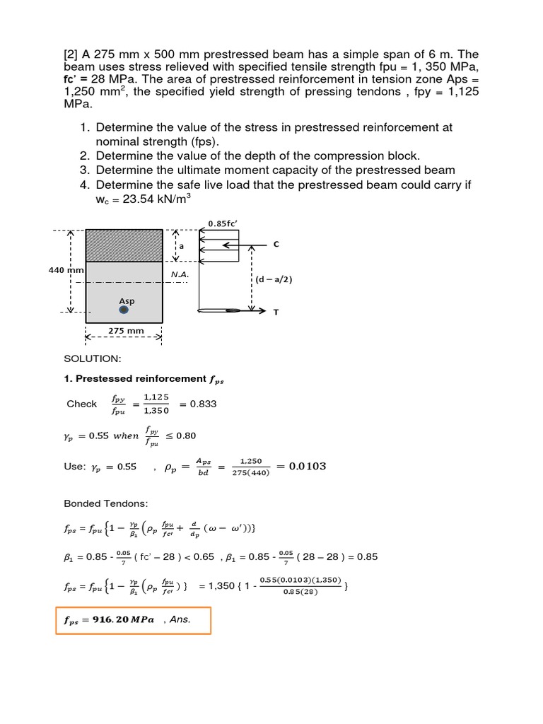 Sample No. 2 - Bonded Tendons | PDF