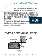 Manufacturing Process 2 (Bending of Sheet Metals)