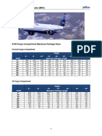 E190 Cargo Maximum Dimension Guide