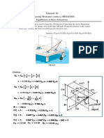 Solutions (Equilibrium in 3D) Week 10