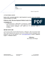 Avviso Registro Regionale Delle Associazioni Degli Enti e Degli Organismi Che Operano A Favore Dei Cittadini Stranieri Immigrati