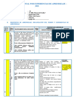 Planificación Anual Por Experiencias de Aprendizaje 2023