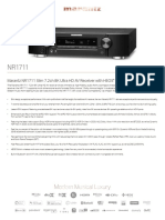 Marantz NR1711 Information Sheet 4k120