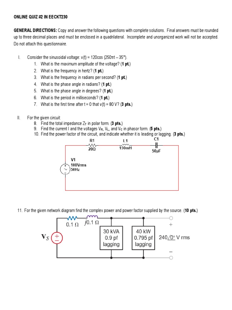 EECKT230 - Quiz 2 1 | PDF | Teaching Methods & Materials