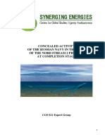 Concealed Activity of The Russian Navy in The Area of The Nord Stream 2 Pipeline at Completion Stage