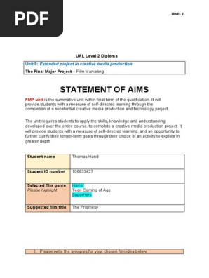 l2 unit 8 statement of aims blank 2023 templa