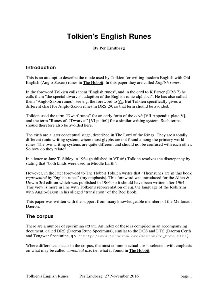 Runes | PDF | Orthography | Writing