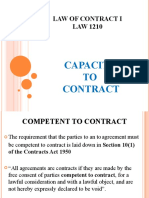 Capacity To Contract