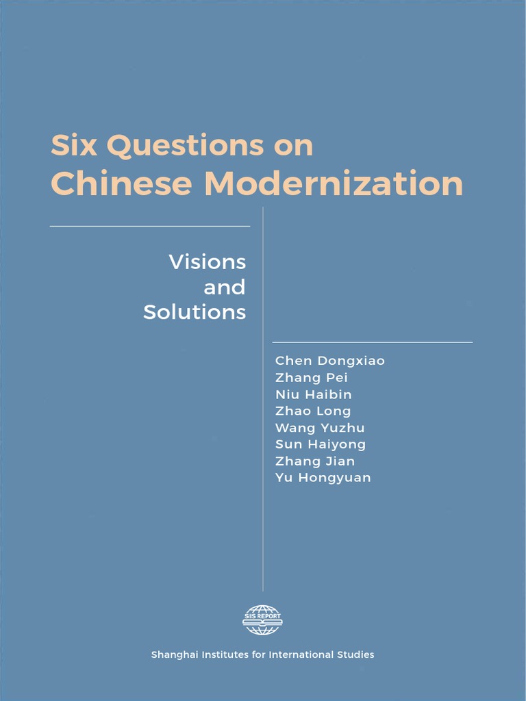 Six Questions On Chinese Modernization | PDF | World Politics | China