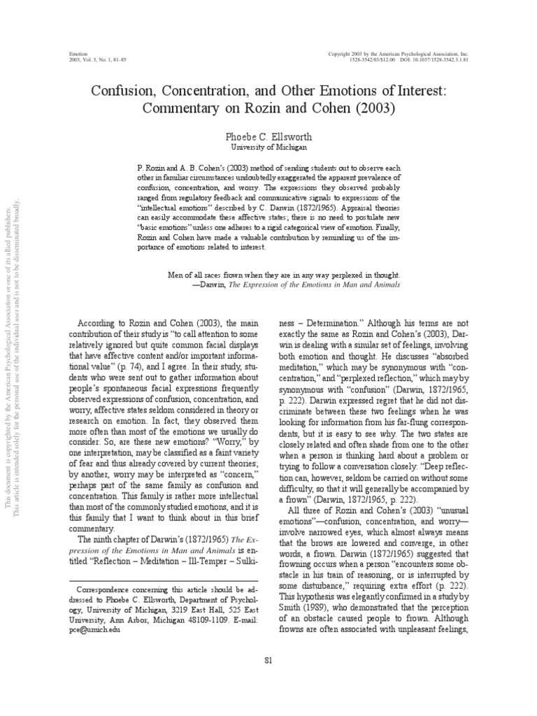 Confusion, Concentration, and Other Emotions of Interest: Commentary On ...