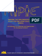 2011 - European Agency For Development in Special Needs Education - Mapping The Implementation of Policy For Inclusive Education An Expl