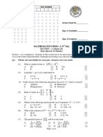 Math Paper 3 QP