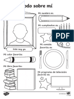 Ficha de Actividad Todo Sobre Mi PDF