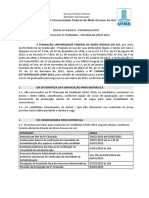 Matrícula 4a Chamada Vestibular UFMS 2023