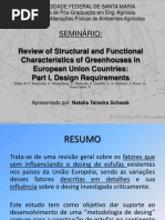Review of Structural and Functional Characteristics of Greenhouses in European Union Countries:Part I, Design Requirements - Por Natalia Teixeira Schwab