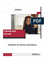 Curso Instalador Puertas Automaticas PDF