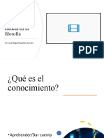 El Papel de La Filosofía en La Ciencia y de La Ciencia en La Filosofía