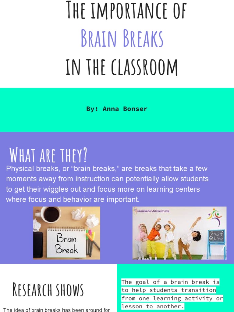Importance of Brain Breaks in Classrooms | PDF | Classroom | Learning