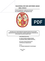Caracteristicas Arquitectonicas de Patacancha Ollantaytambo Jenyfer PDF