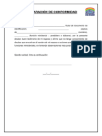Esposa - Declaración de Conformidad2 PDF