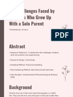 The Challenges Faced by Students Who Grew Up With A Solo Parent PDF