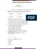 ISC Class 12 Physics Question Paper Solution 2020 PDF